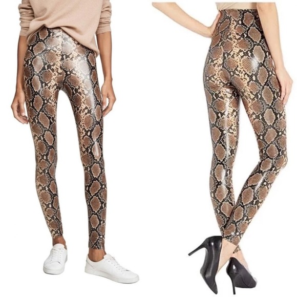 Commando High Rise Leggings In Snake Print XS - Picture 2 of 6